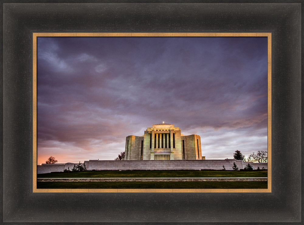 Cardston Temple - Purple Storm