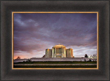 Cardston Temple - Purple Storm