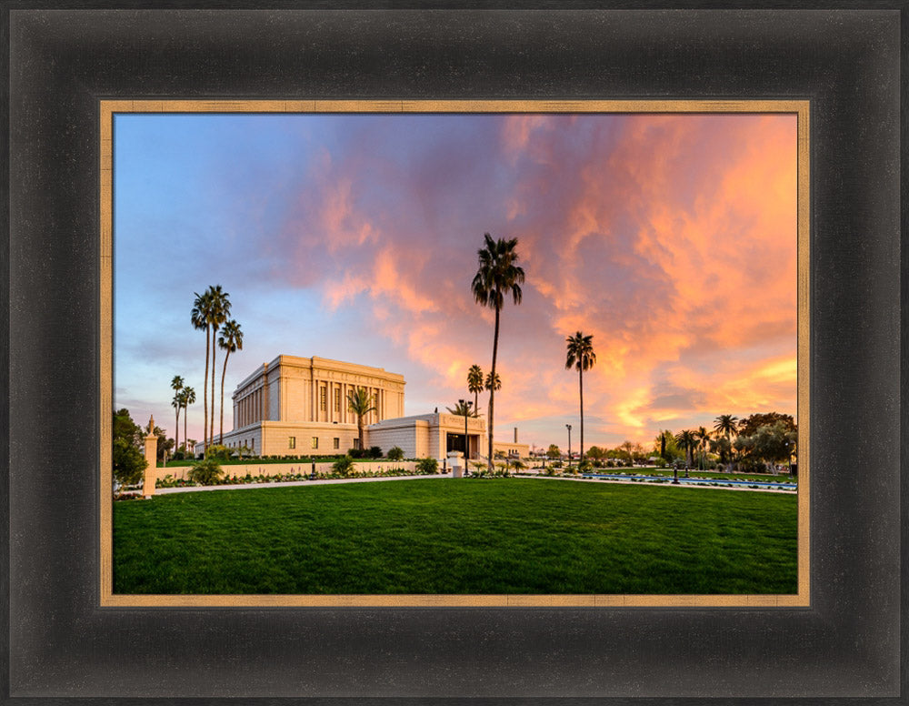 Mesa Temple - Sunset on Fire