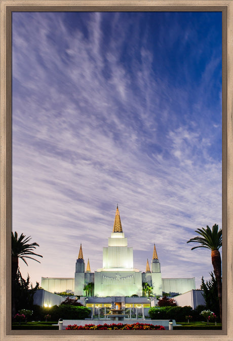 Oakland Temple - Vertical Twilight