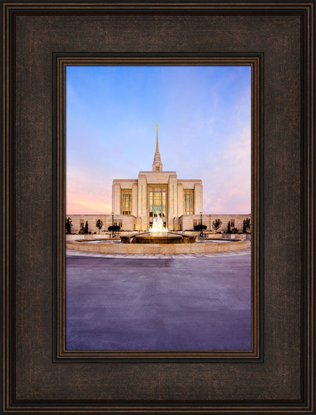 Ogden Temple - Fountain Glow