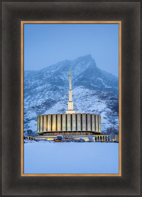 Provo Temple - Snowy Mountain