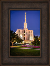 Seattle Temple - Sunset from the Front