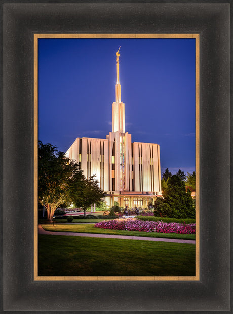 Seattle Temple - Sunset from the Front