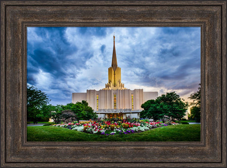 Jordan River Temple - Stormy Garden