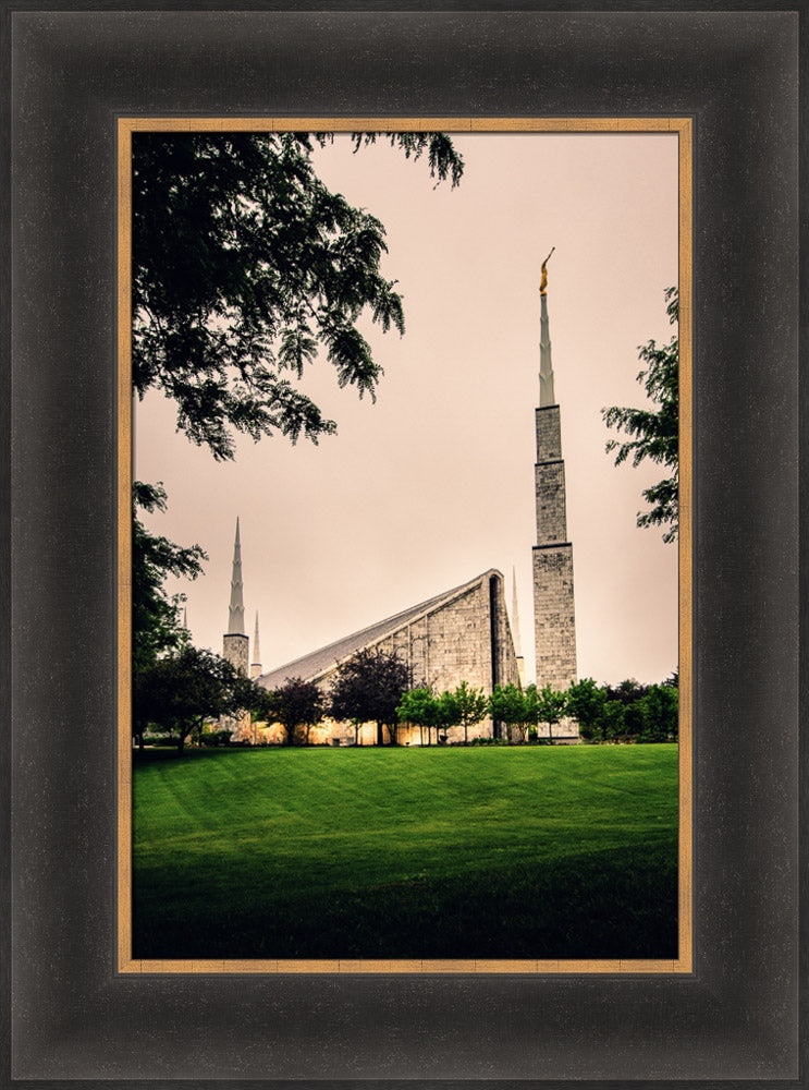 Chicago Temple - Cloudy Skies