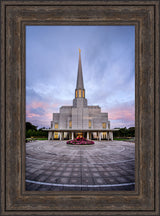 Preston Temple - Courtyard Sunrise