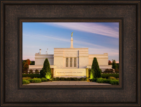 Spokane Temple - Sign with Lights