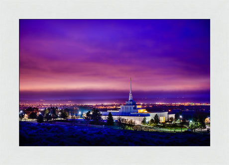 Billings Montana Temple - Purple Twilight