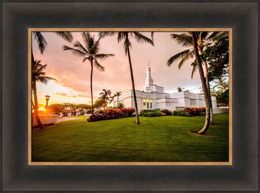 Kona Temple - Orange Sunset