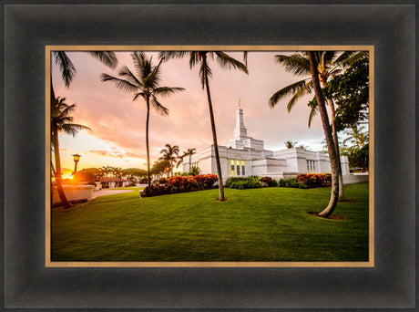 Kona Temple - Orange Sunset