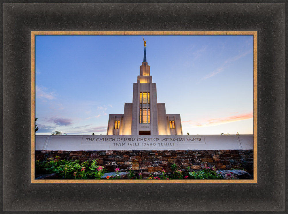 Twin Falls Temple - Garden Sign