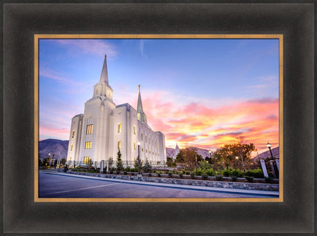 Brigham City Temple - Cloudy Sunrise