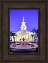 Tijuana Temple - Fountains in Blue