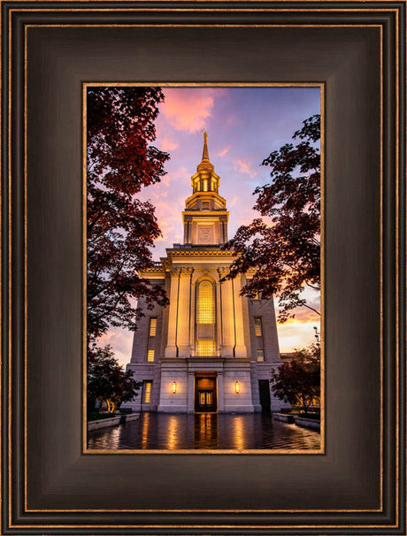 Philadephia Temple - Sunset Entrance