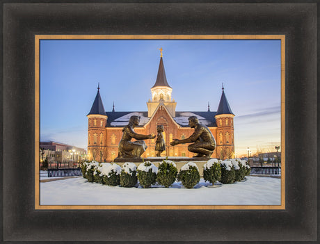 Provo City Center Temple - Statue in the Snow