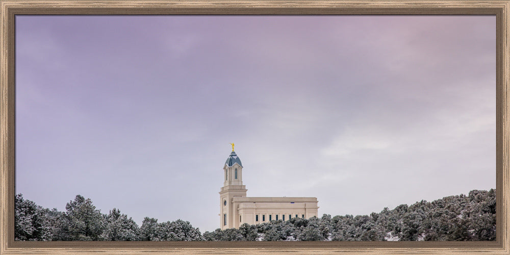 Cedar City Temple - Above the Trees Panorama