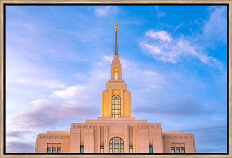 Red Cliffs Utah Temple - Pink Sky
