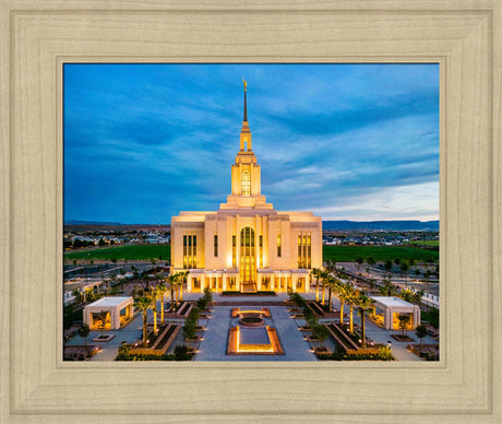 Red Cliffs Utah Temple - Evening Glow