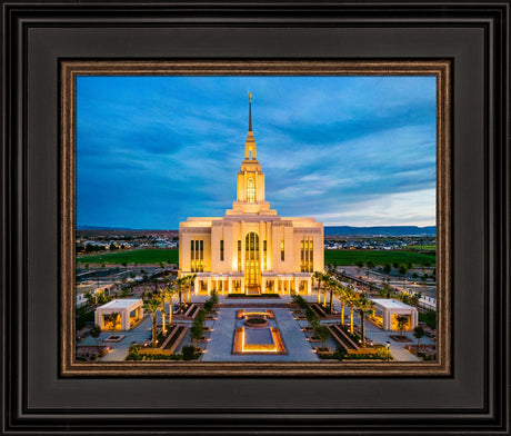 Red Cliffs Utah Temple - Evening Glow