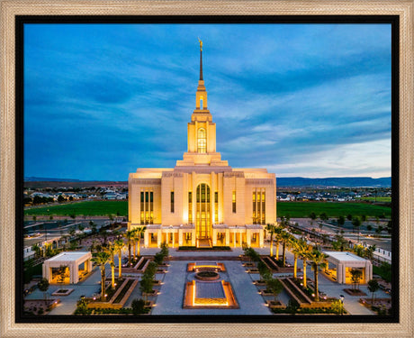 Red Cliffs Utah Temple - Evening Glow