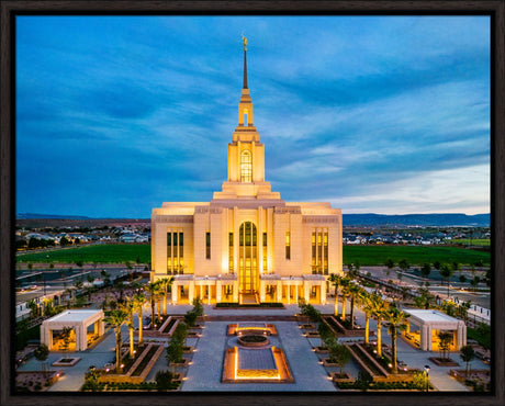 Red Cliffs Utah Temple - Evening Glow