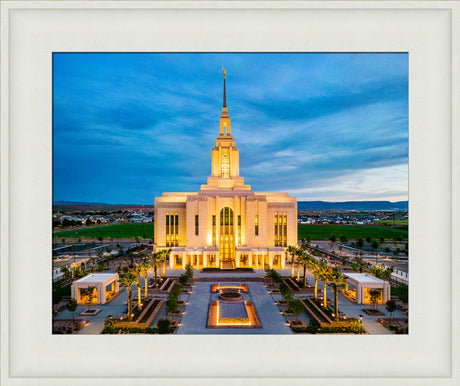 Red Cliffs Utah Temple - Evening Glow