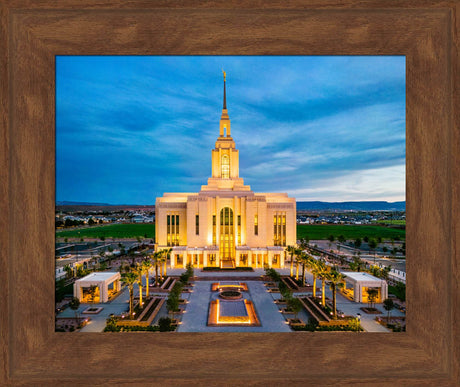 Red Cliffs Utah Temple - Evening Glow