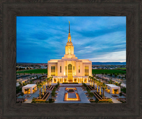 Red Cliffs Utah Temple - Evening Glow