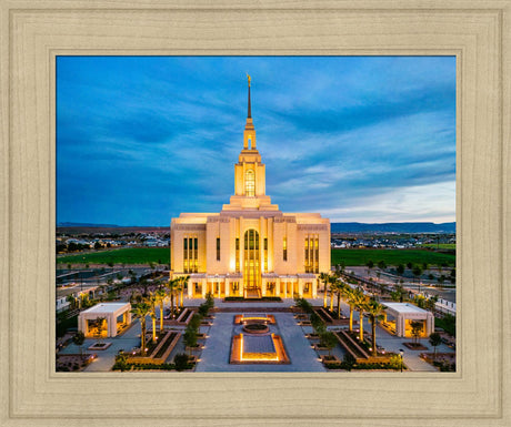 Red Cliffs Utah Temple - Evening Glow