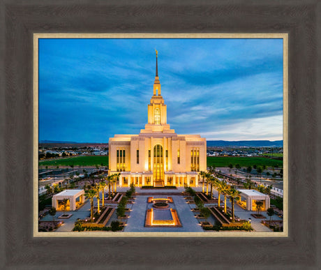 Red Cliffs Utah Temple - Evening Glow
