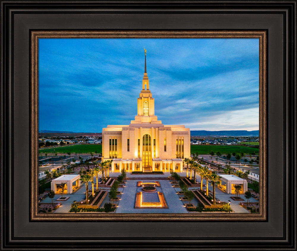 Red Cliffs Utah Temple - Evening Glow