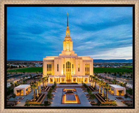 Red Cliffs Utah Temple - Evening Glow