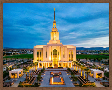 Red Cliffs Utah Temple - Evening Glow