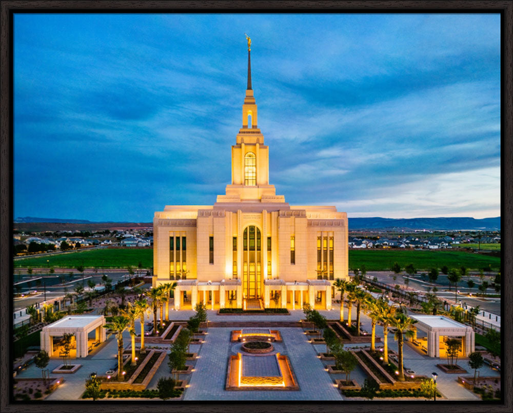 Red Cliffs Utah Temple - Evening Glow