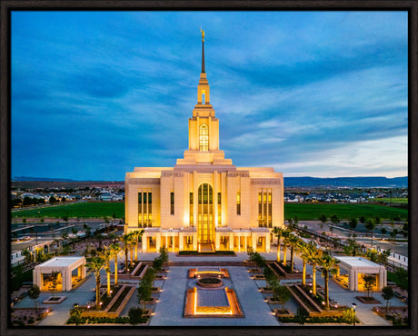Red Cliffs Utah Temple - Evening Glow