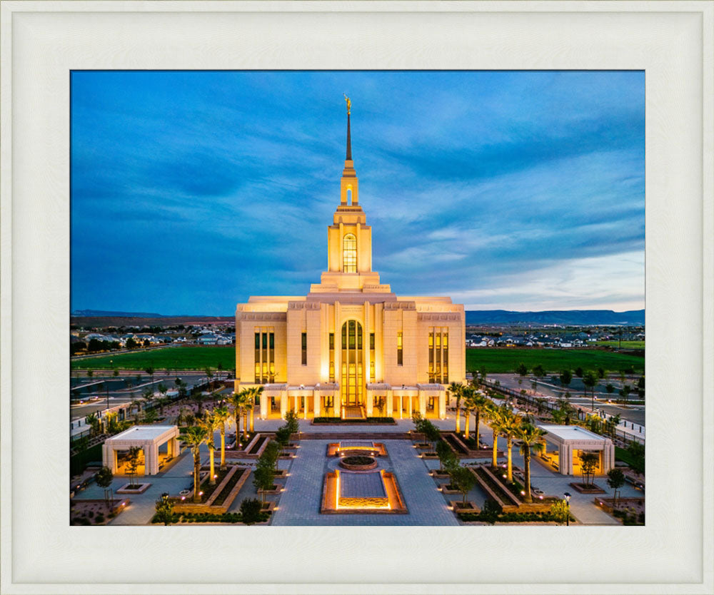Red Cliffs Utah Temple - Evening Glow