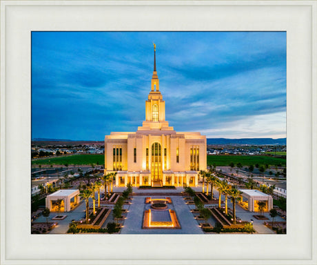 Red Cliffs Utah Temple - Evening Glow