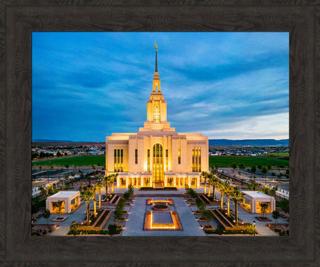 Red Cliffs Utah Temple - Evening Glow