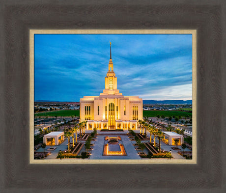 Red Cliffs Utah Temple - Evening Glow
