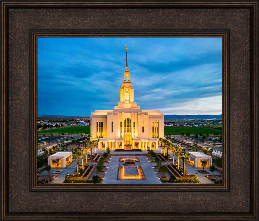 Red Cliffs Utah Temple - Evening Glow