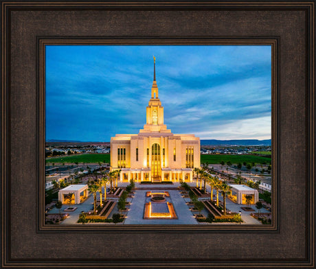 Red Cliffs Utah Temple - Evening Glow