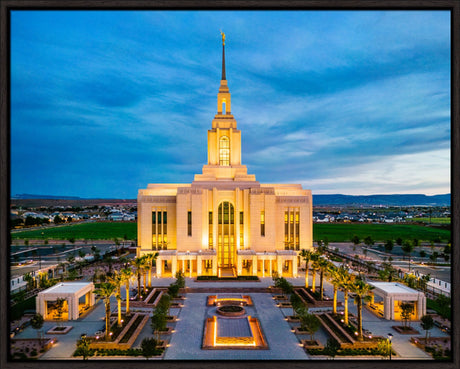 Red Cliffs Utah Temple - Evening Glow