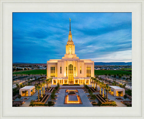 Red Cliffs Utah Temple - Evening Glow