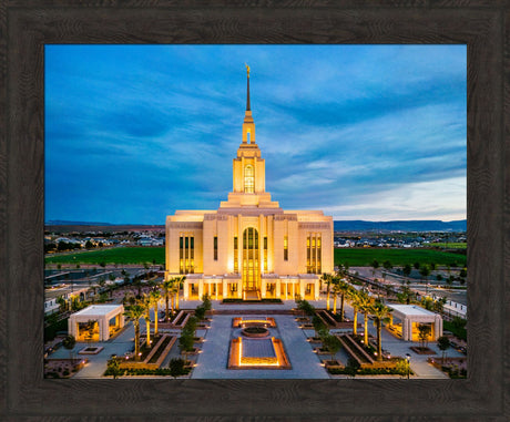 Red Cliffs Utah Temple - Evening Glow