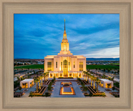 Red Cliffs Utah Temple - Evening Glow