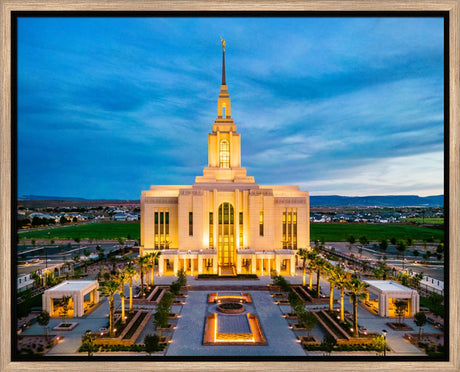Red Cliffs Utah Temple - Evening Glow