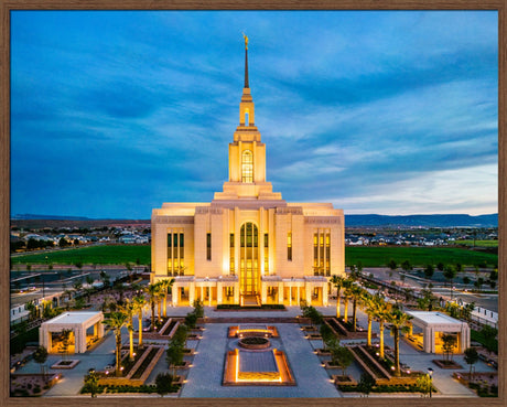 Red Cliffs Utah Temple - Evening Glow