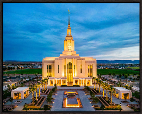 Red Cliffs Utah Temple - Evening Glow