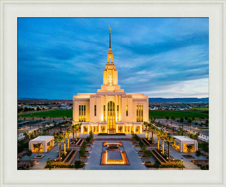 Red Cliffs Utah Temple - Evening Glow